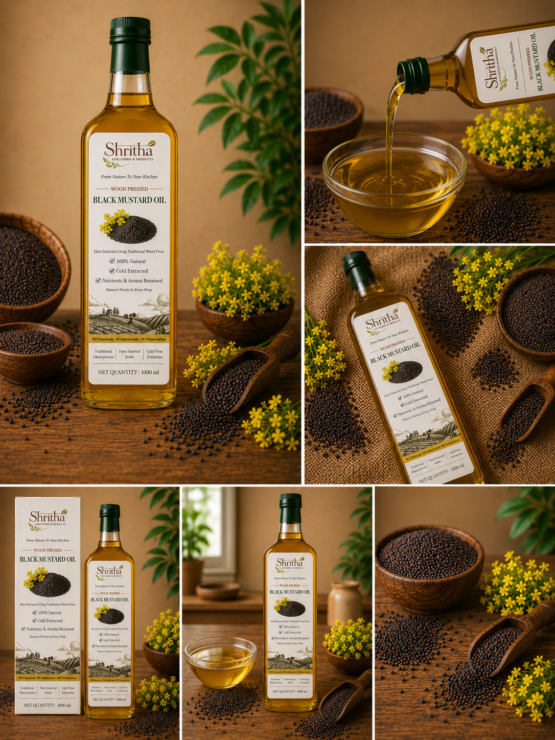 Wood Pressed Black Mustard Oil