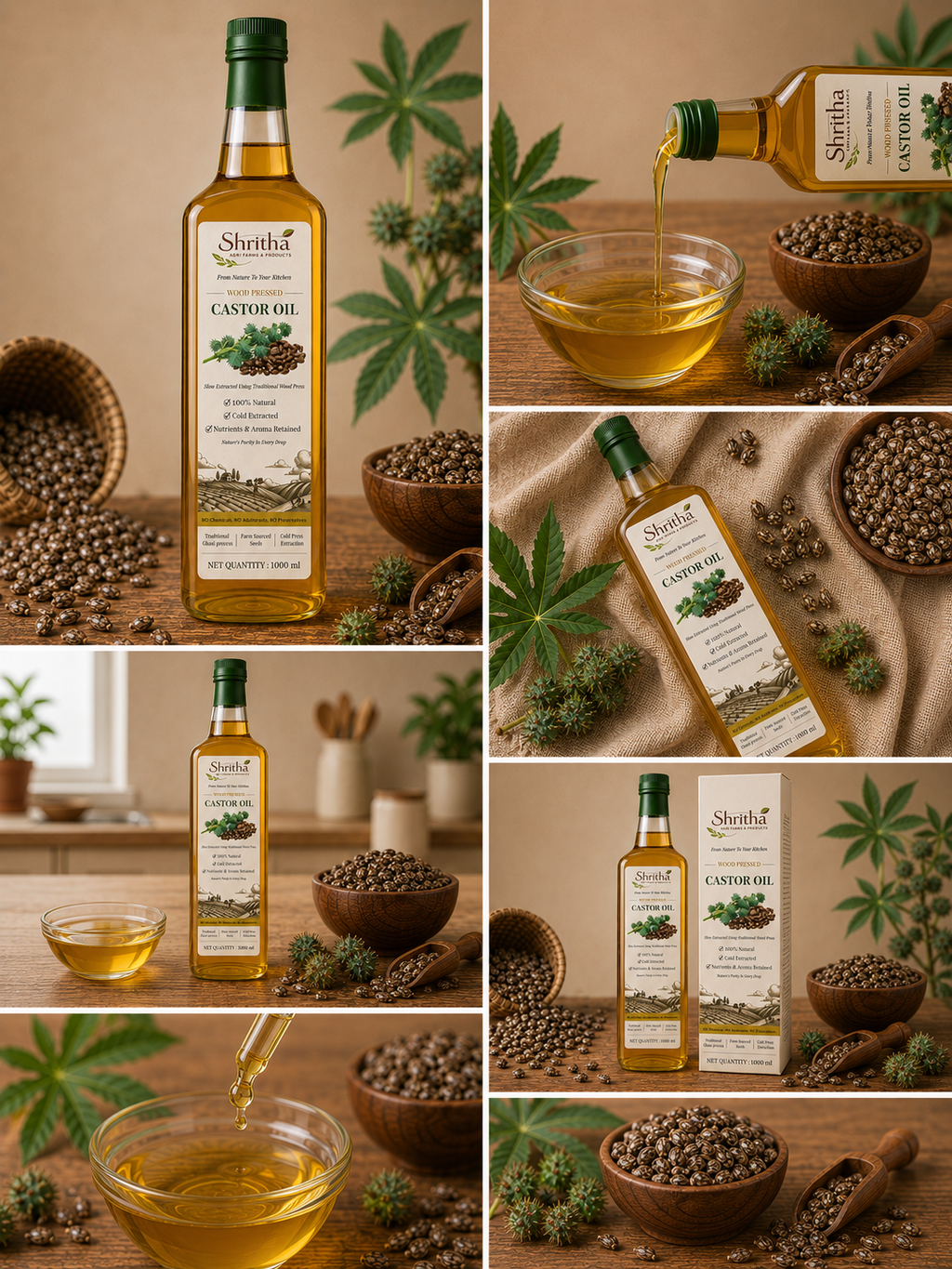 Wood Pressed Castor Oil