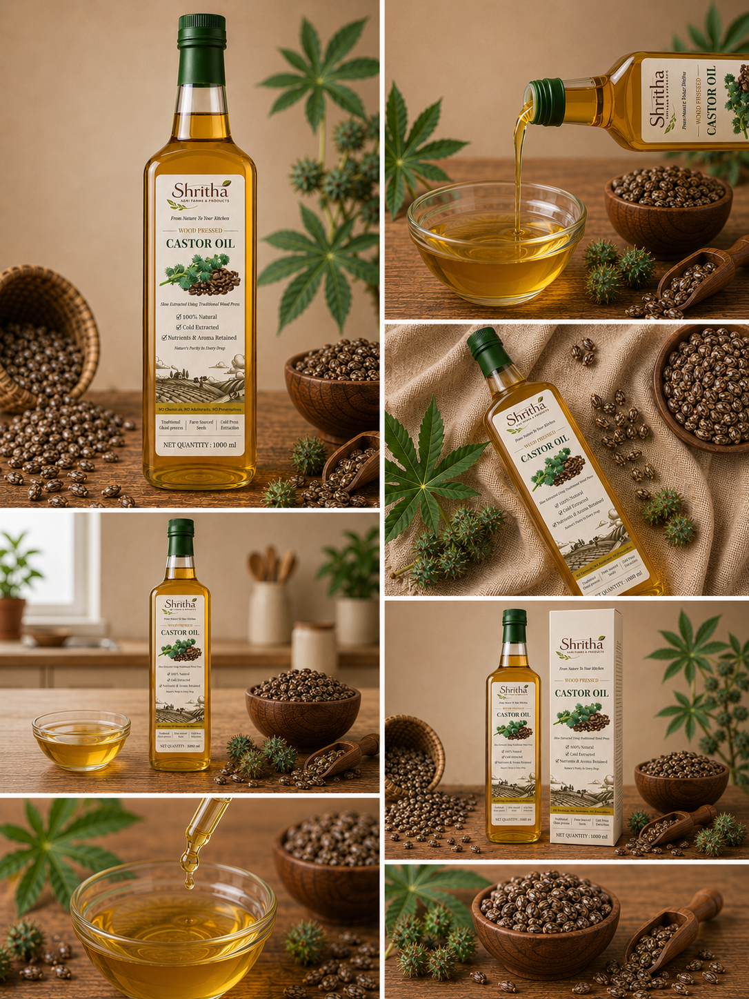 Wood Pressed Castor Oil