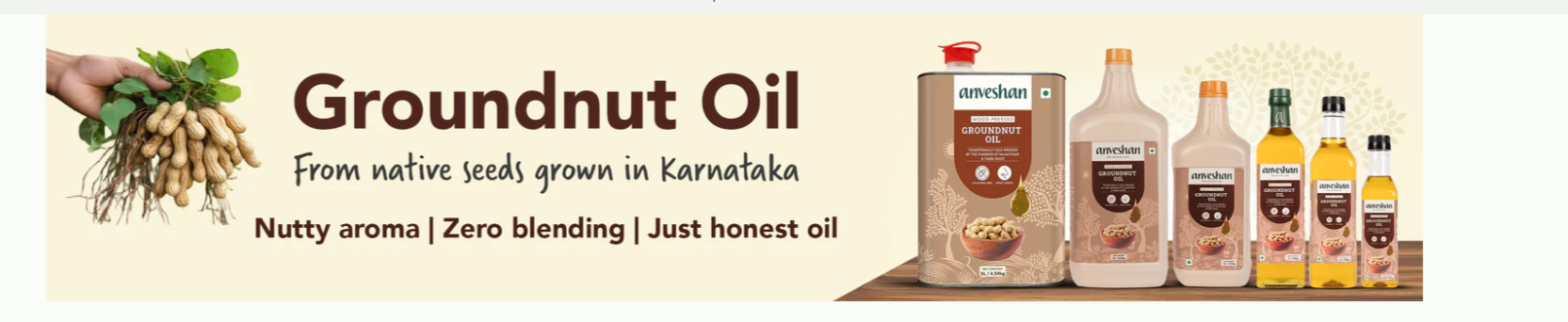 Wood Pressed Groundnut Oil